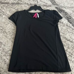 plain black tee. size small.
